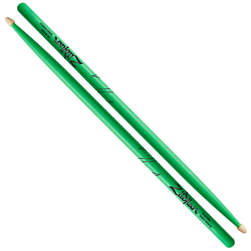 On Sale 5A Acorn Neon Green Drumsticks Latest Edition