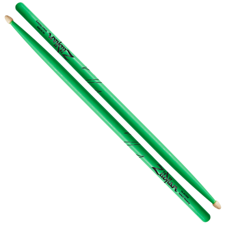 On Sale 5A Acorn Neon Green Drumsticks Latest Edition