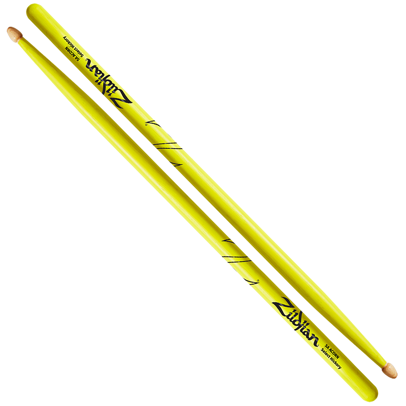 On Sale 5A Acorn Neon Yellow Drumsticks