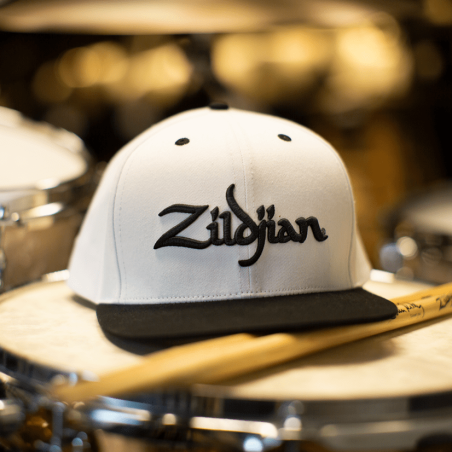 On Sale Zildjian White 6-Panel Snapback Hat In Stock